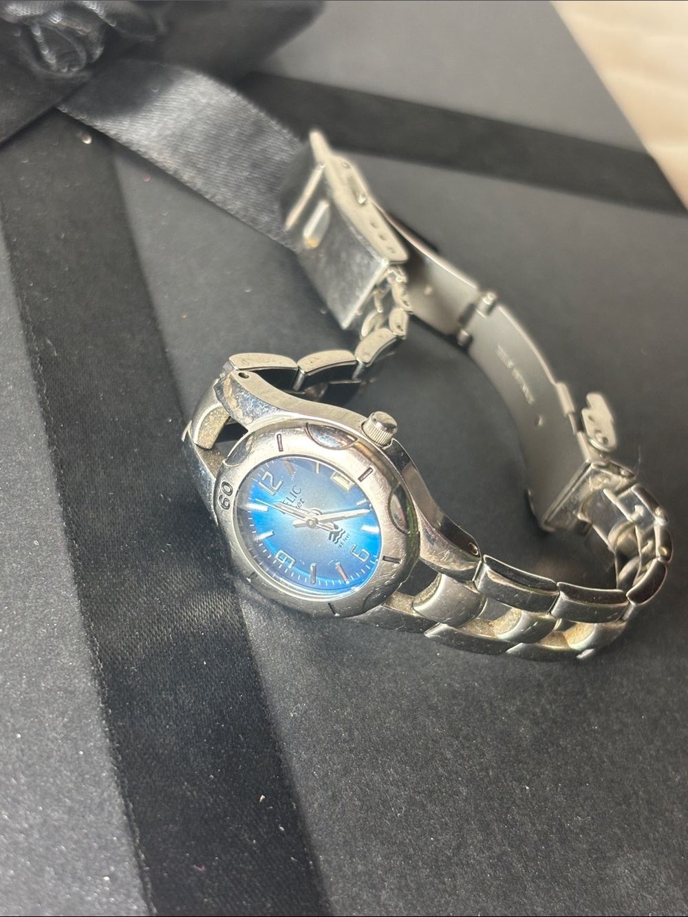 Relic Blue Dial Stainless Steel Ladies Watch